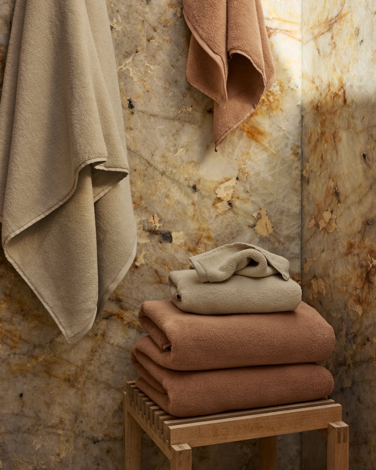 Organic Plush Towels (Adobe)