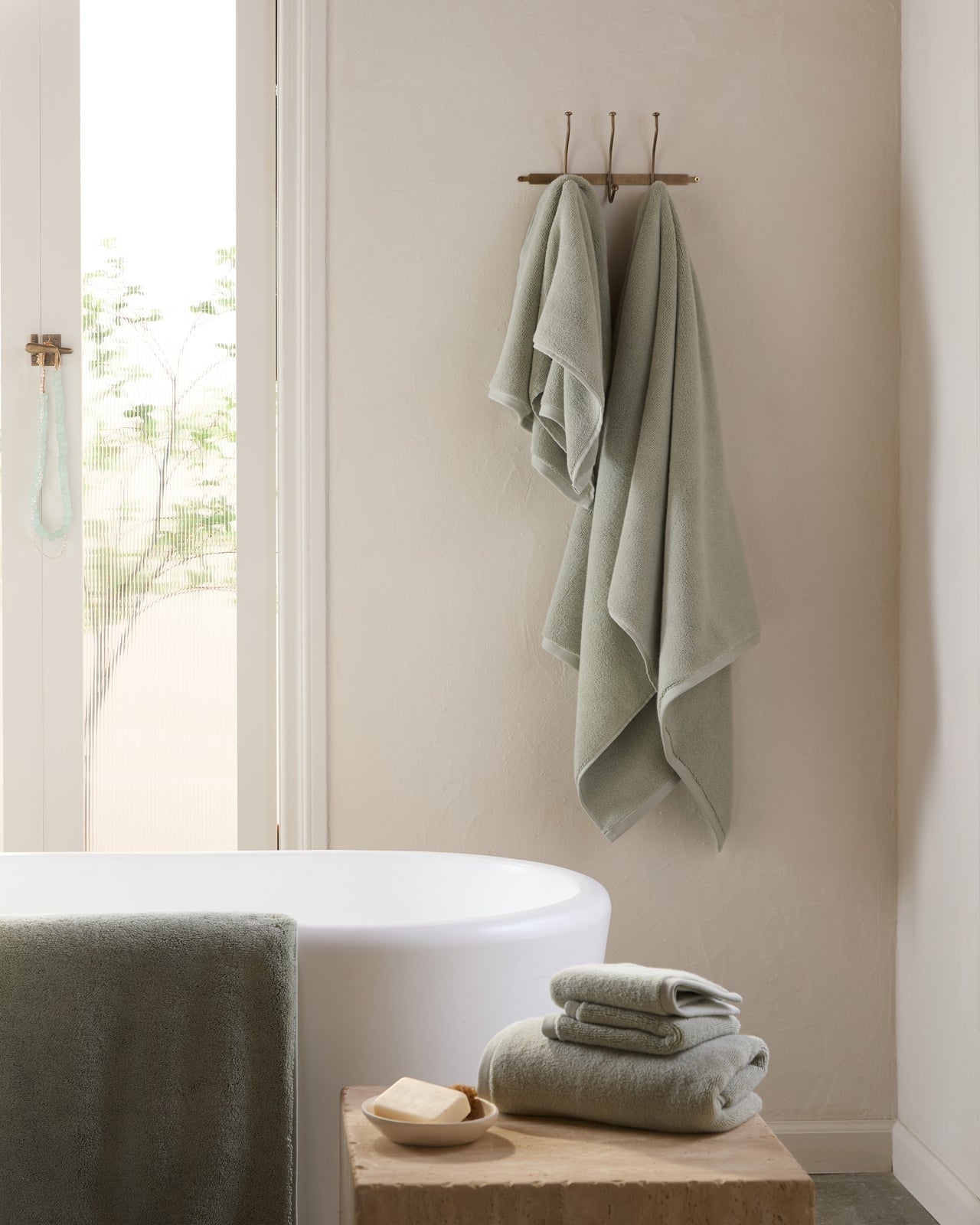 Organic Plush Towels (Sage)