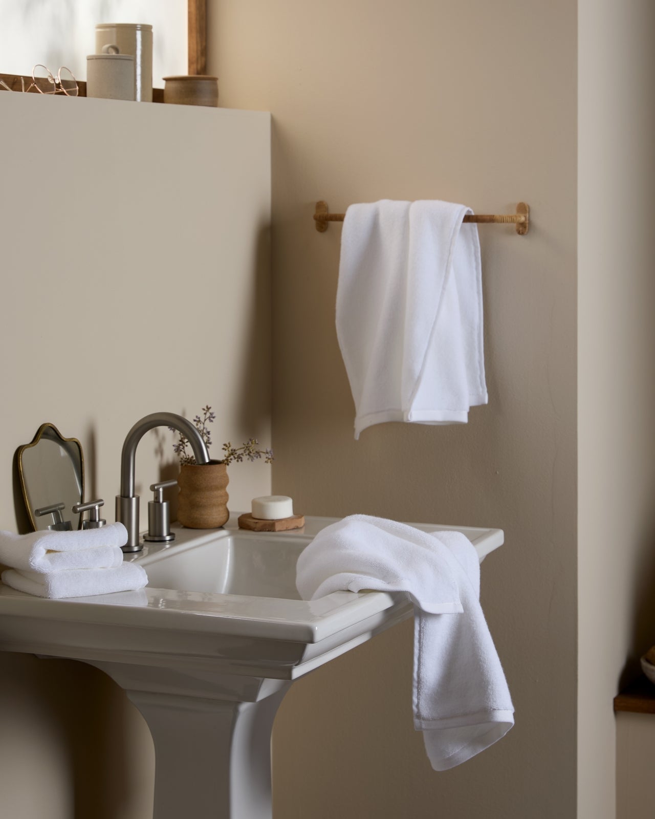 Organic Plush Towels (White)