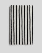 Organic Resort Stripe Towels - FINAL SALE (Plaster with Soft Black)