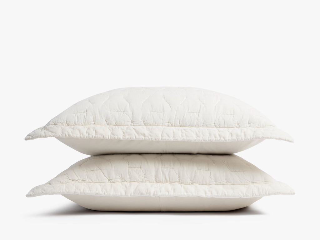 Organic Soft Stitch Sham Set - FINAL SALE