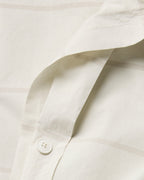 Percale Duvet Cover (Bone Stripe)