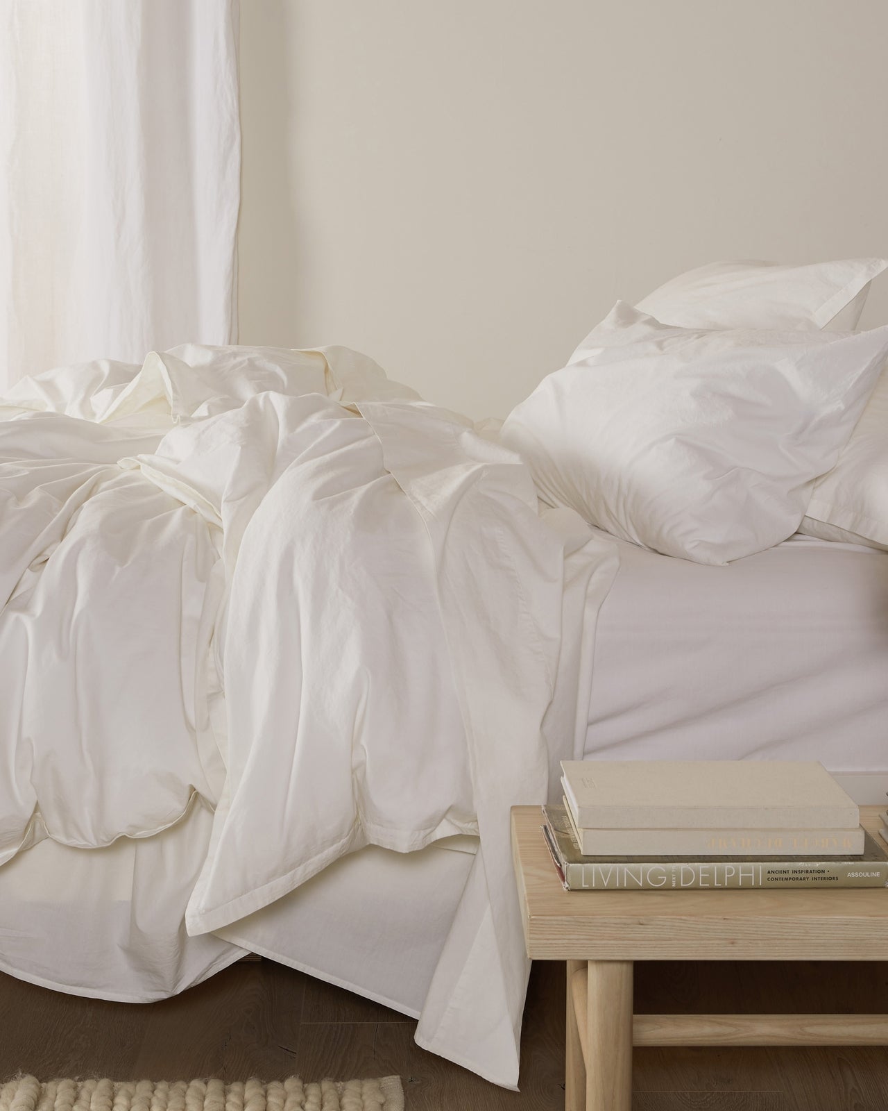 Percale Duvet Cover (Cream)