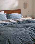 Percale Duvet Cover (Dusk Stripe)