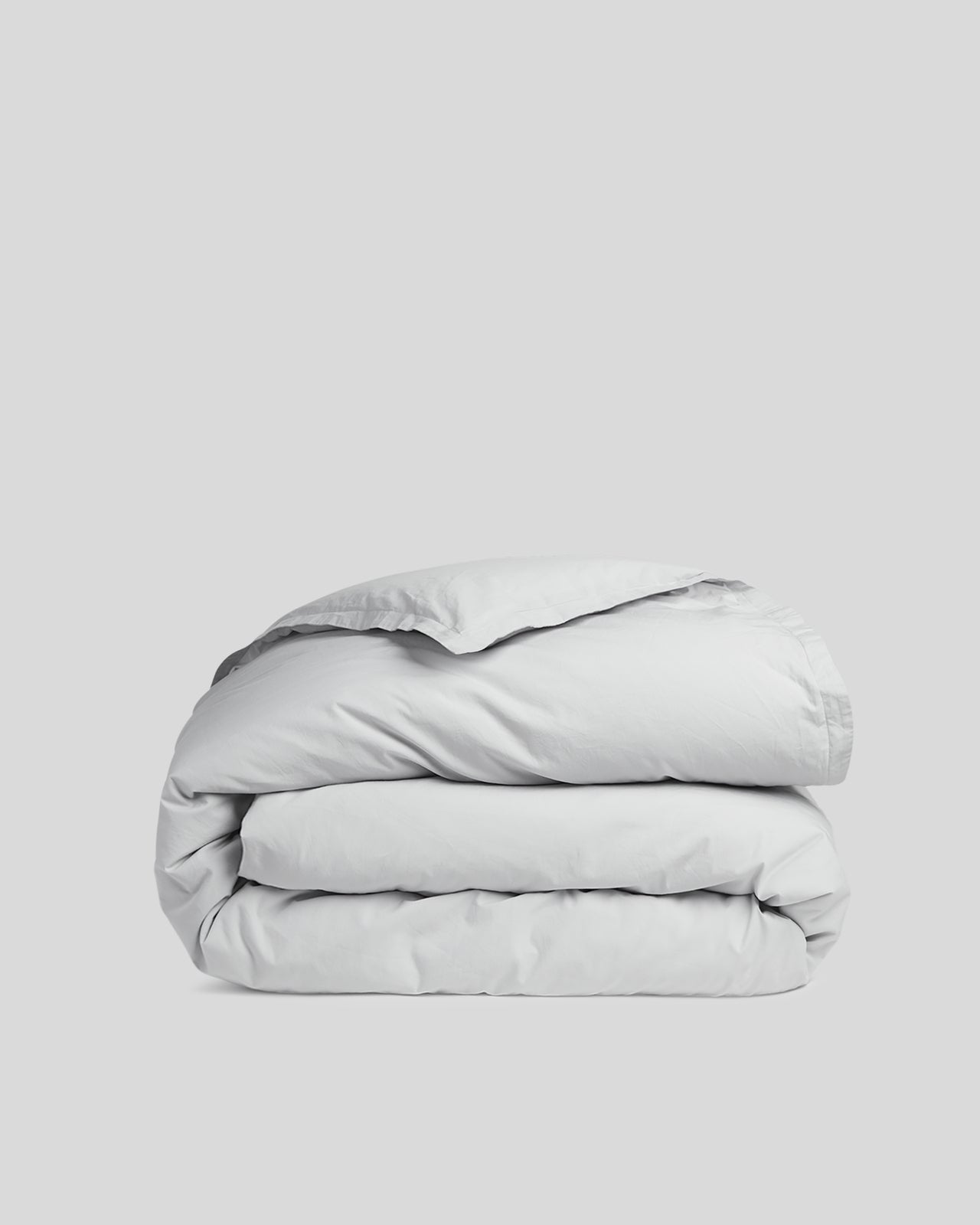 Percale Duvet Cover - FINAL SALE (Light Grey)