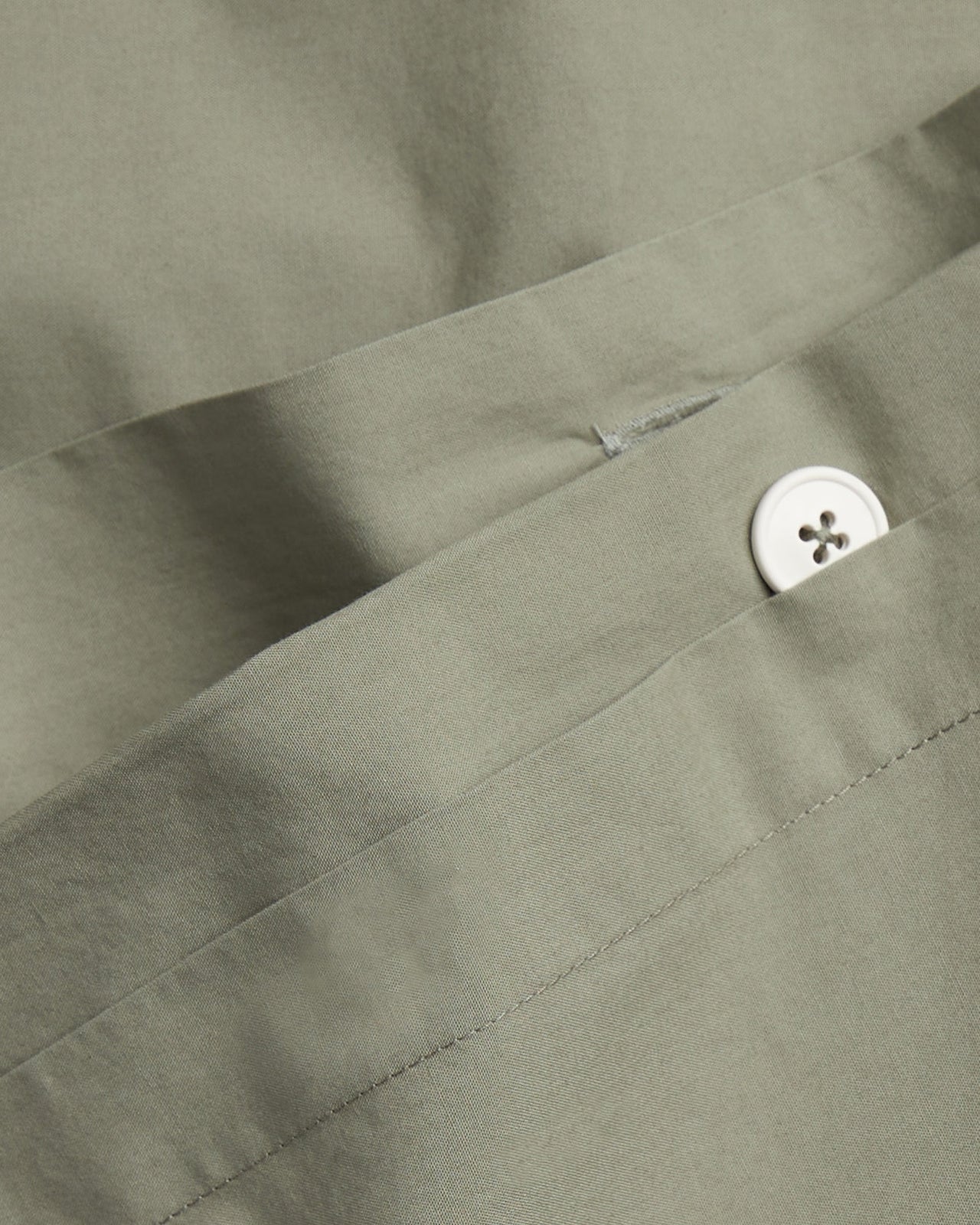 Percale Duvet Cover (Moss)