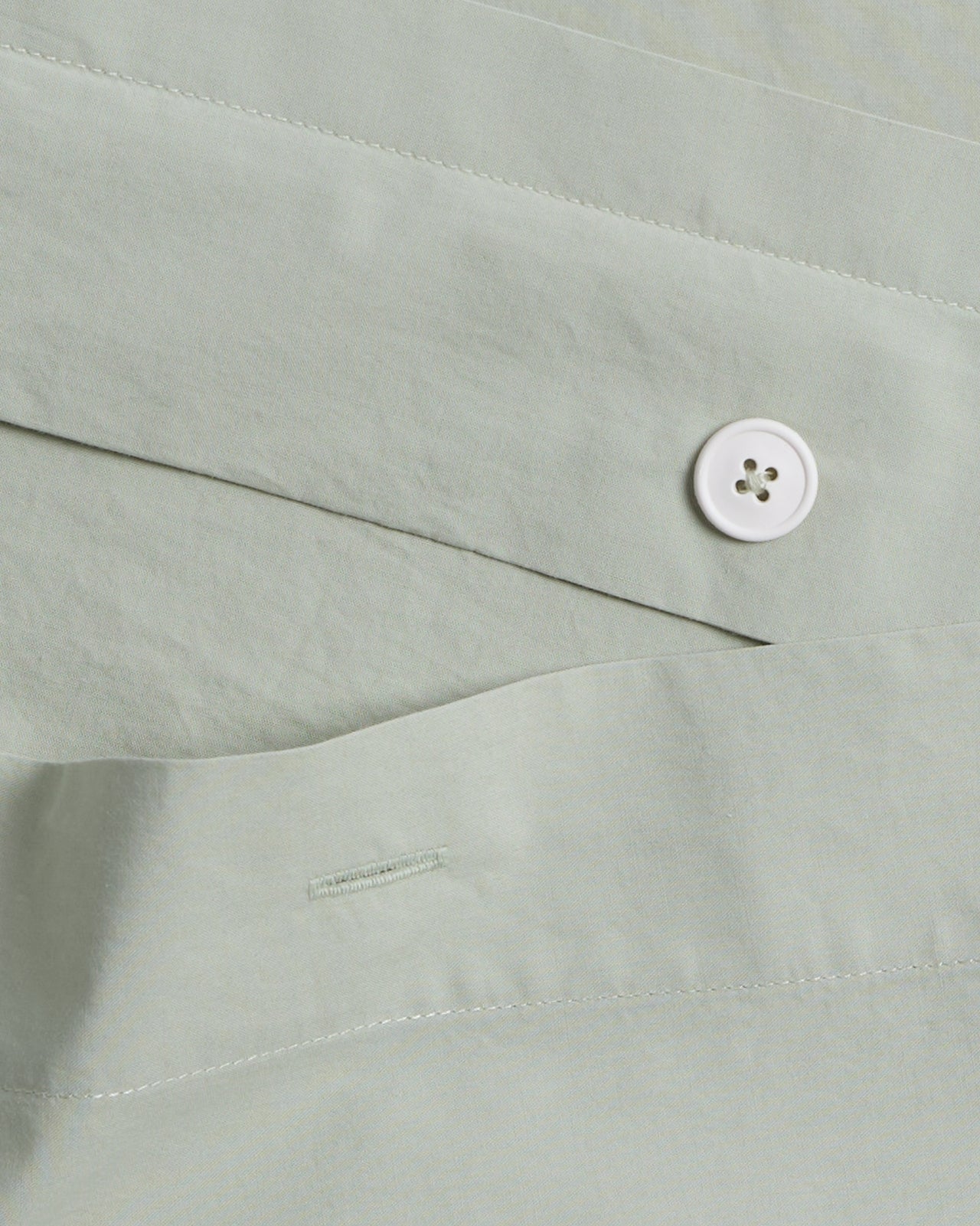Percale Duvet Cover - FINAL SALE (Sage)
