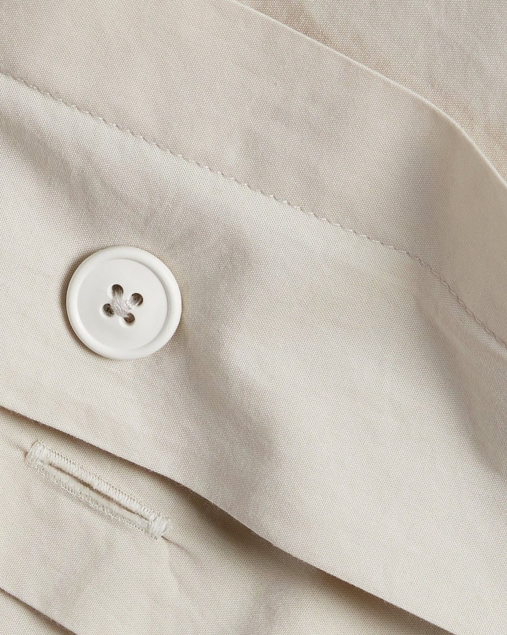 Percale Duvet Cover Set - Bone K/CK