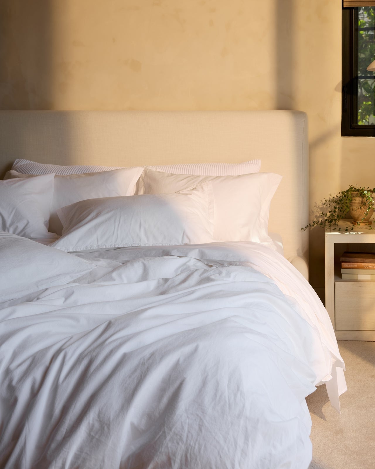 Percale Duvet Cover (White)