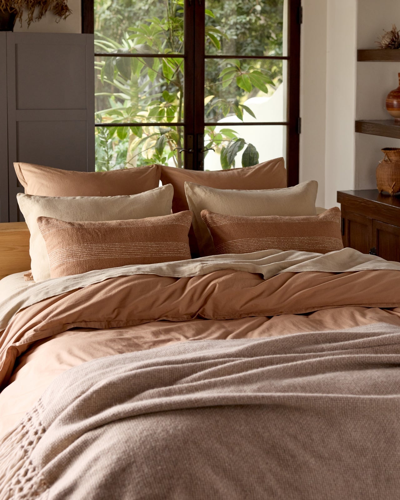 Percale Euro Sham (Adobe)