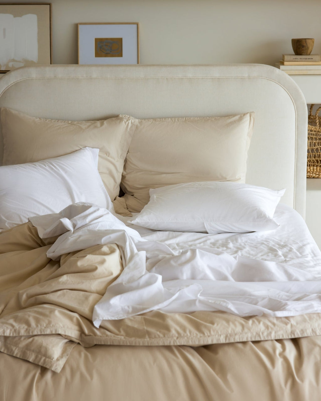 Percale Euro Sham (Bone)
