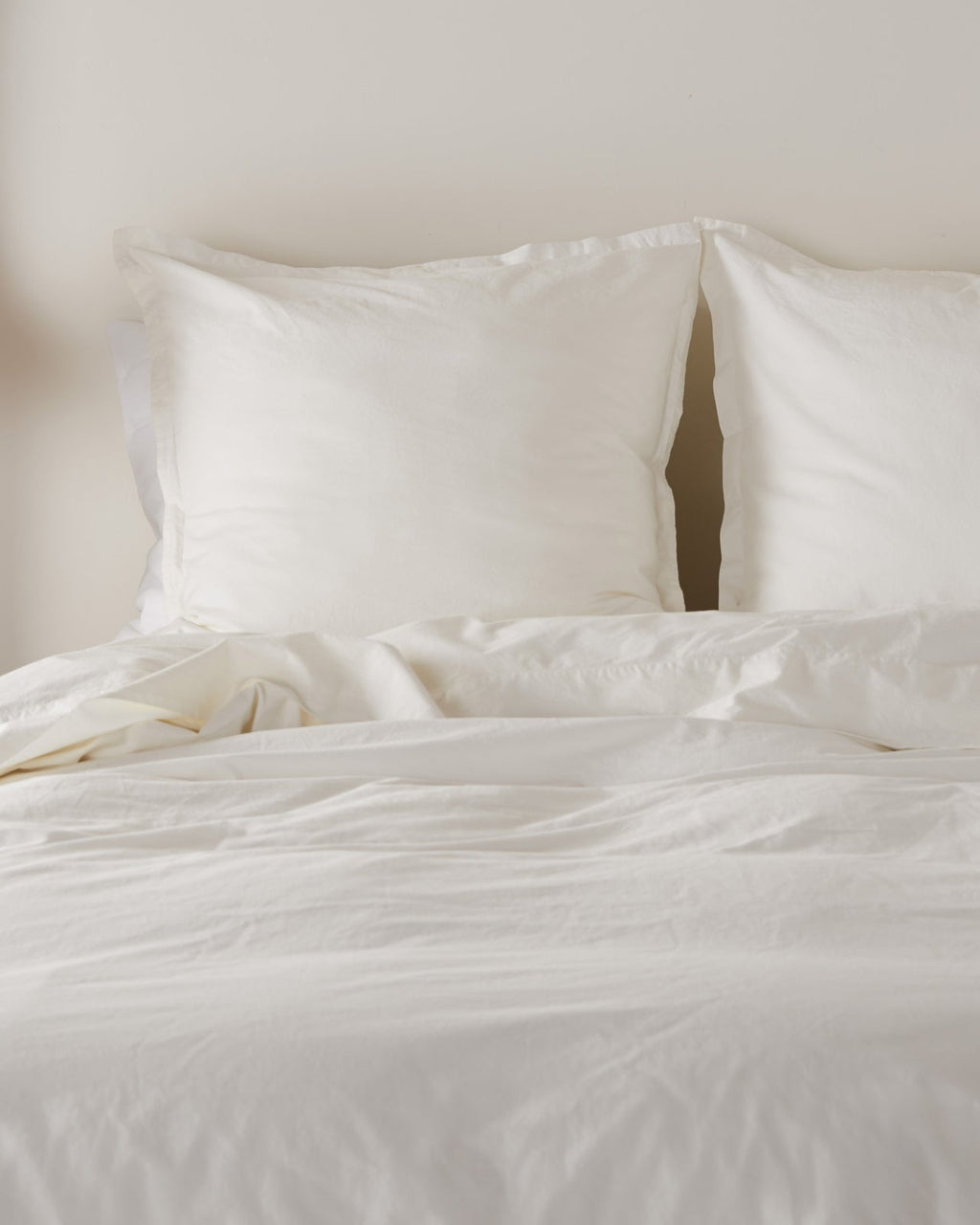 Percale Euro Sham (Cream)