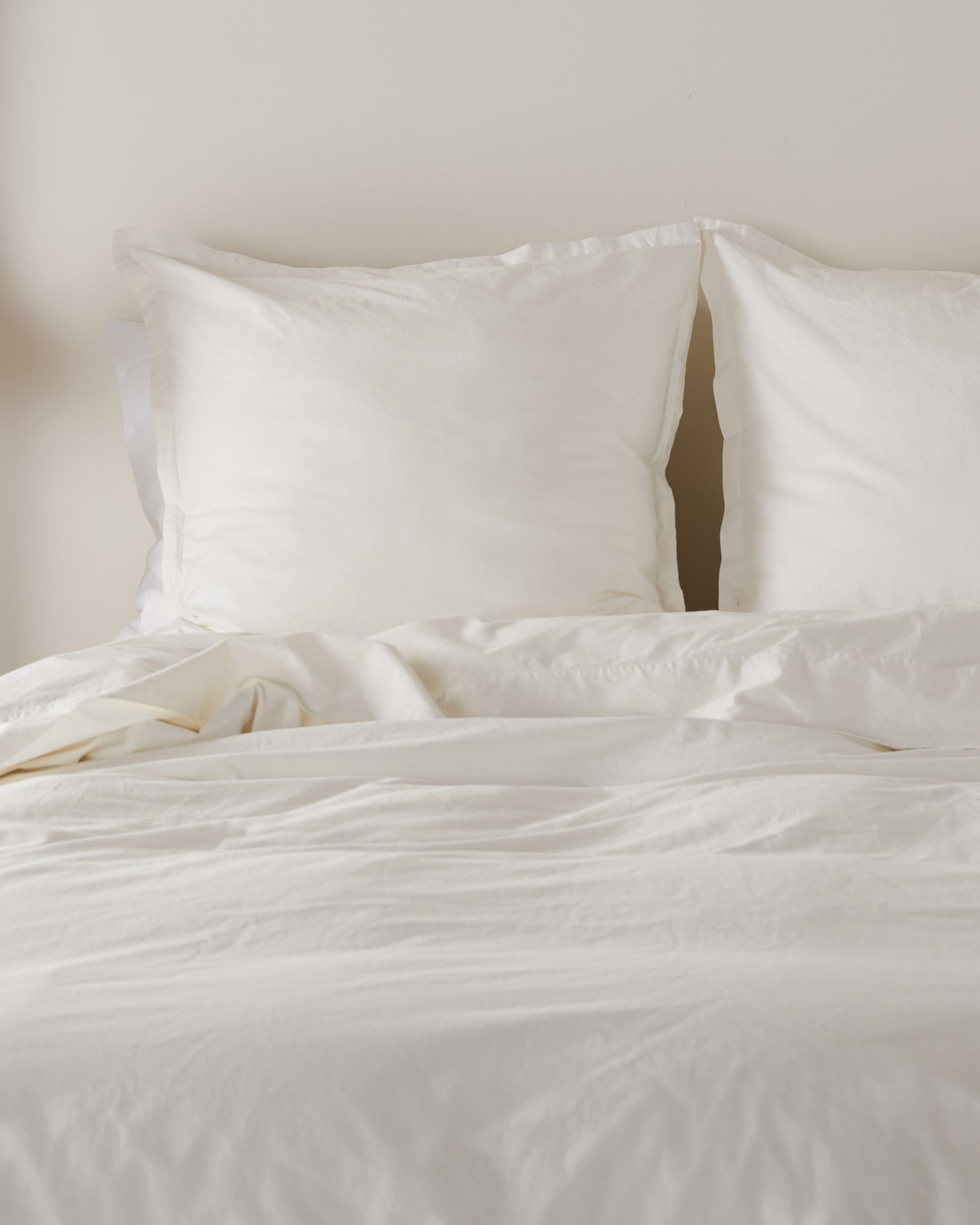 Percale Euro Sham (Cream)