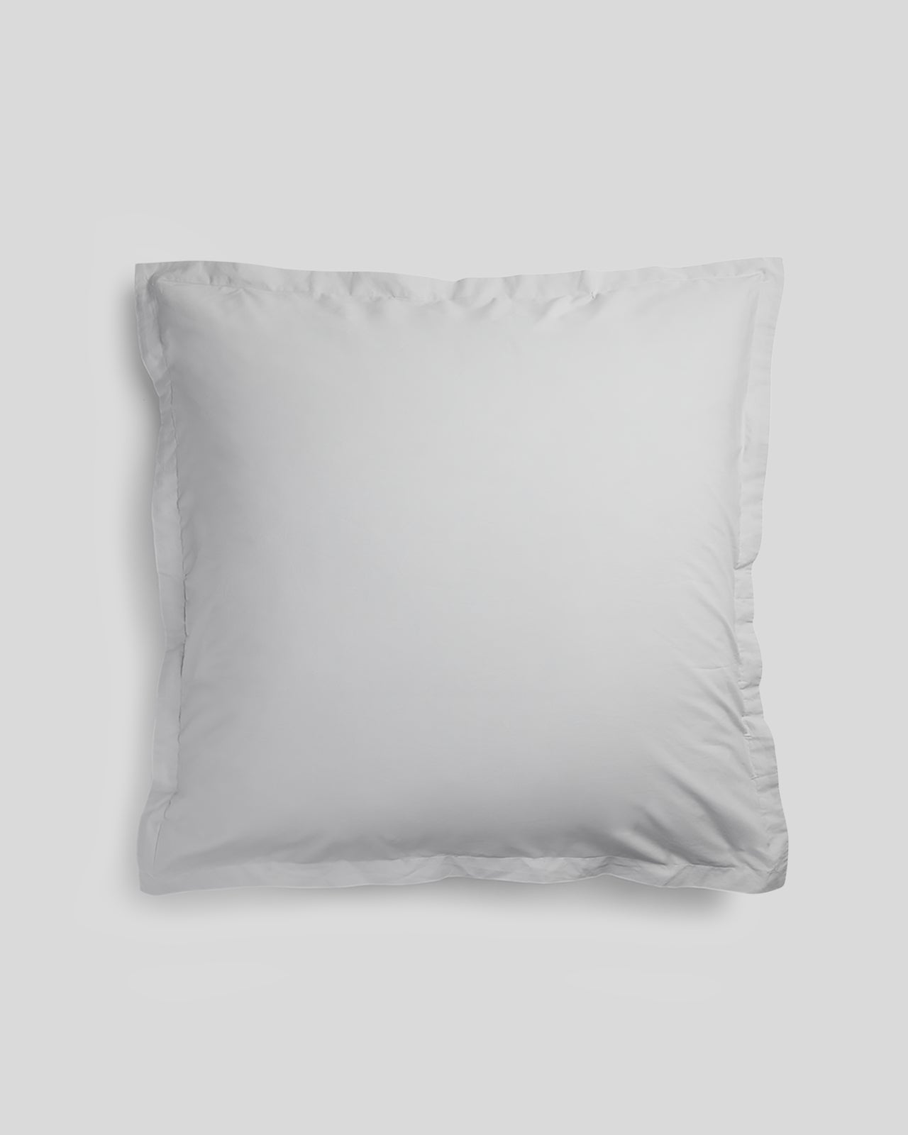 Percale Euro Sham - FINAL SALE (Light Grey)