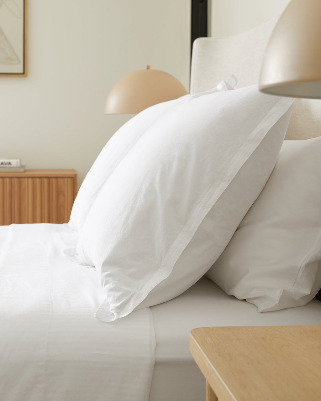 Percale Euro Sham (White)