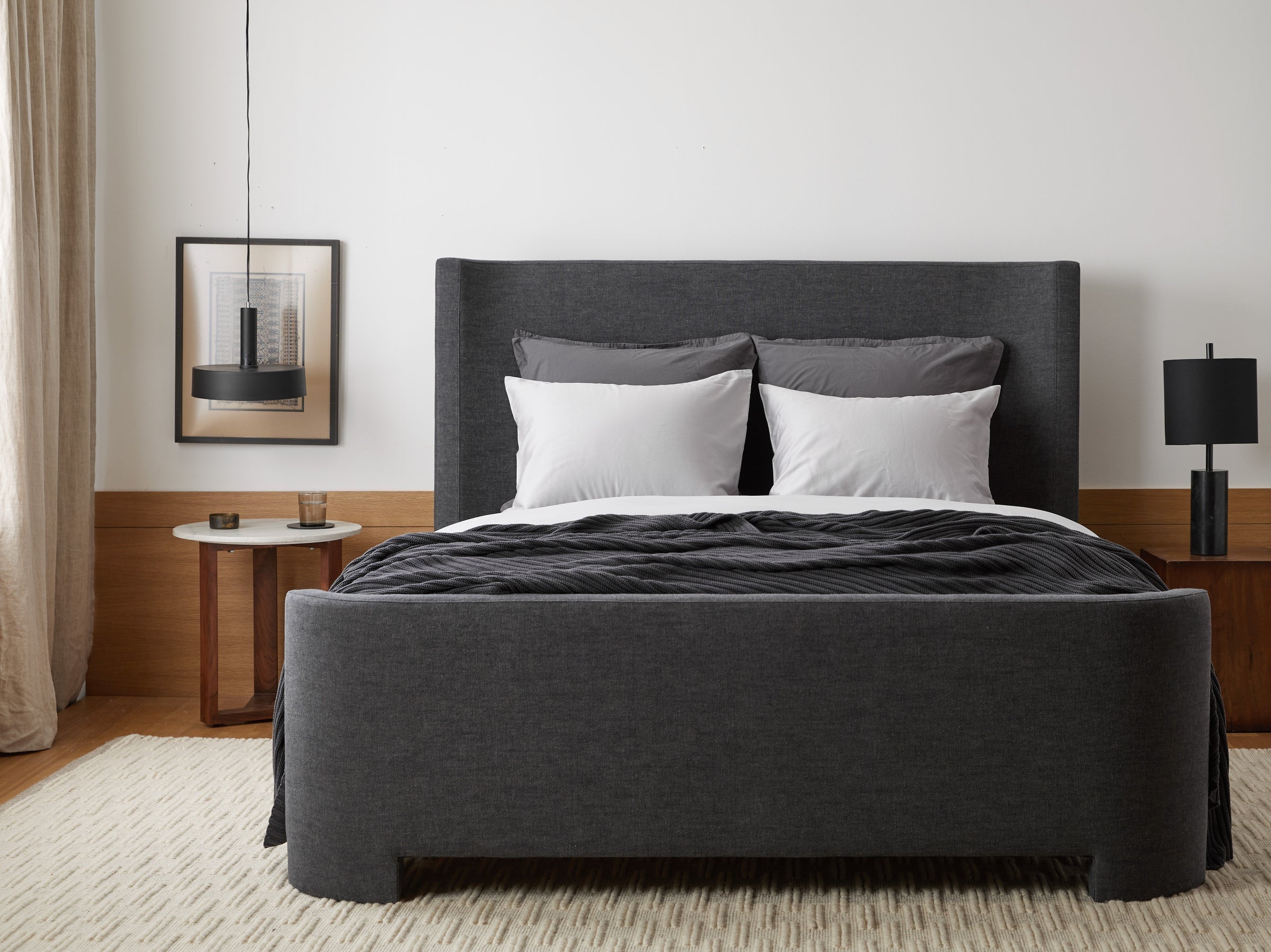 Percale Euro Sham - FINAL SALE (Slate)