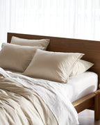 Percale Sham Set (Bone)