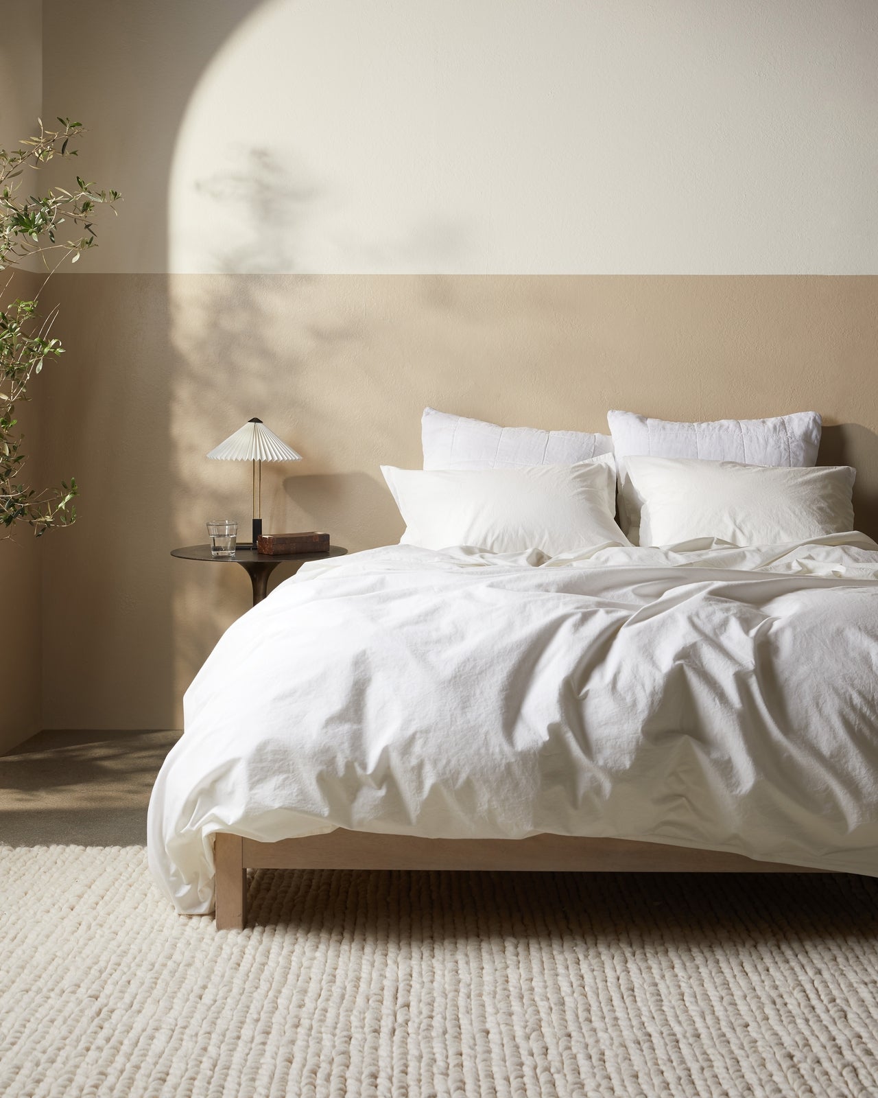 Percale Sham Set (Cream)
