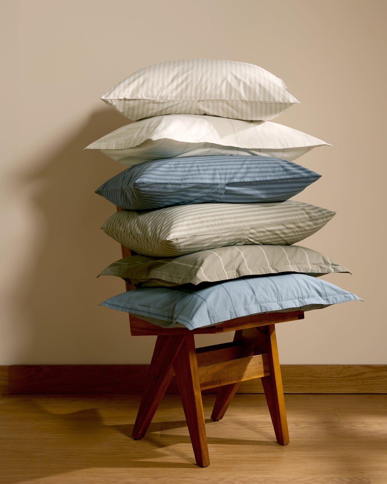 Percale Sham Set (Dusk Stripe)