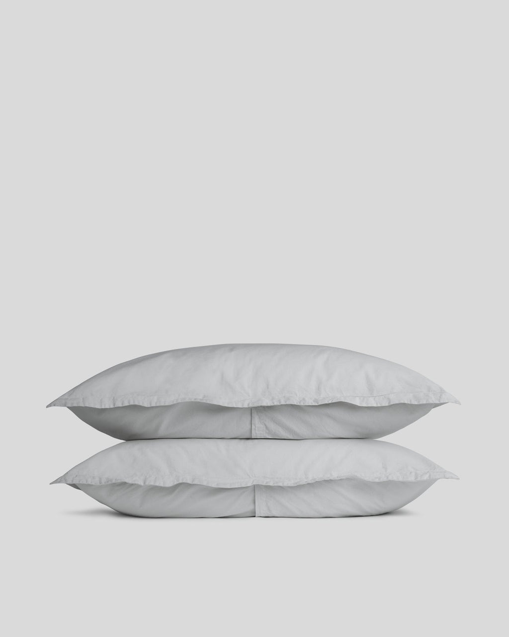 Percale Sham Set - FINAL SALE (Light Grey)