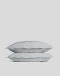 Percale Sham Set - FINAL SALE (Light Grey)