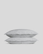 Percale Sham Set - FINAL SALE (Light Grey)