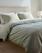 Percale Sham Set - FINAL SALE (Sage)