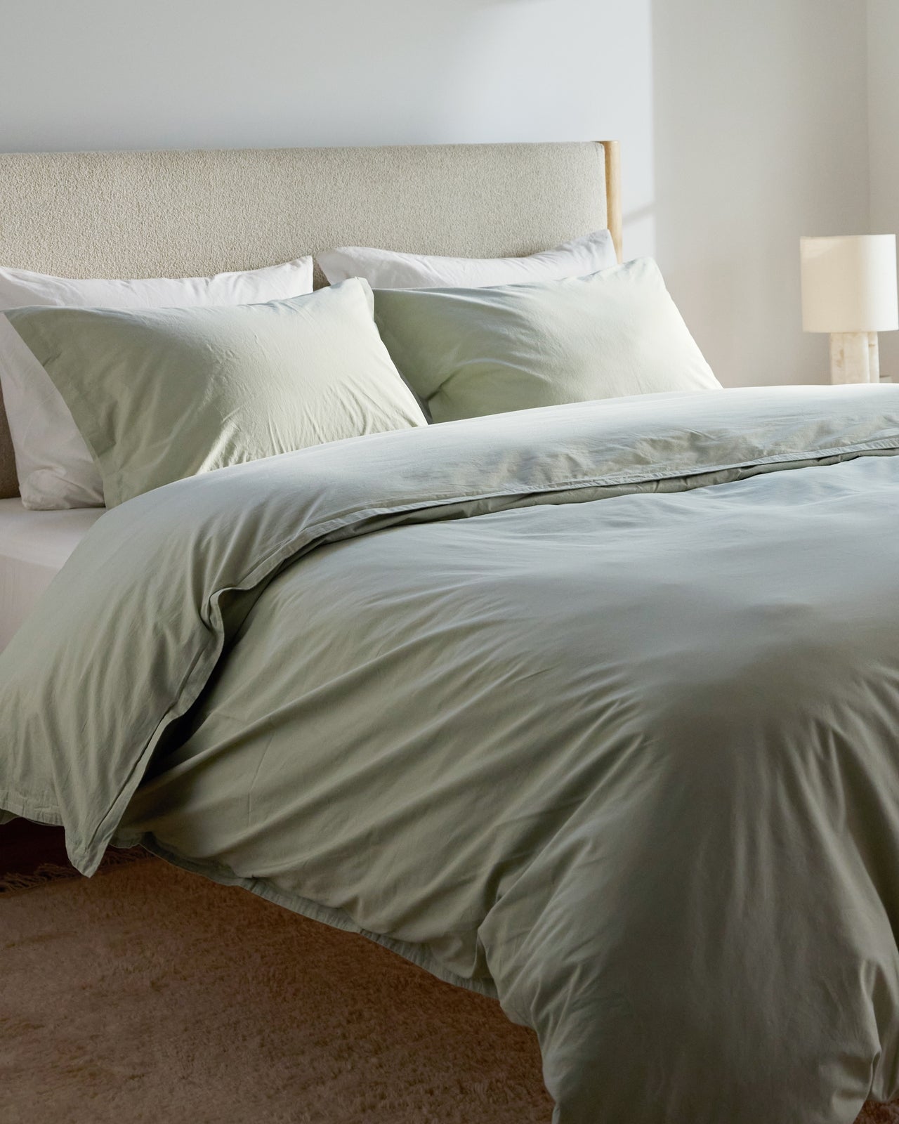 Percale Sham Set - FINAL SALE (Sage)