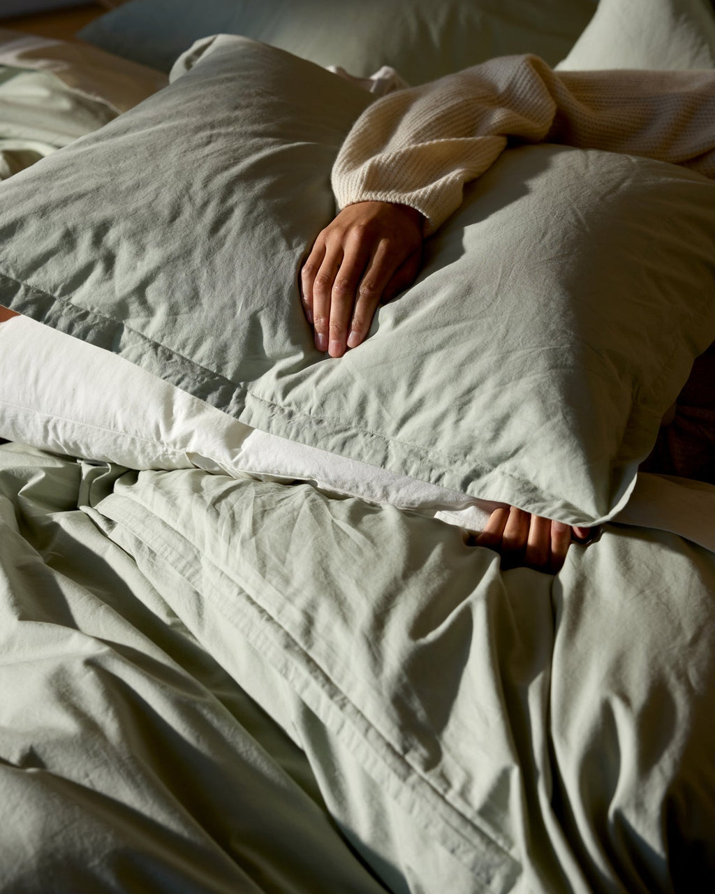 Percale Sham Set - FINAL SALE (Sage)