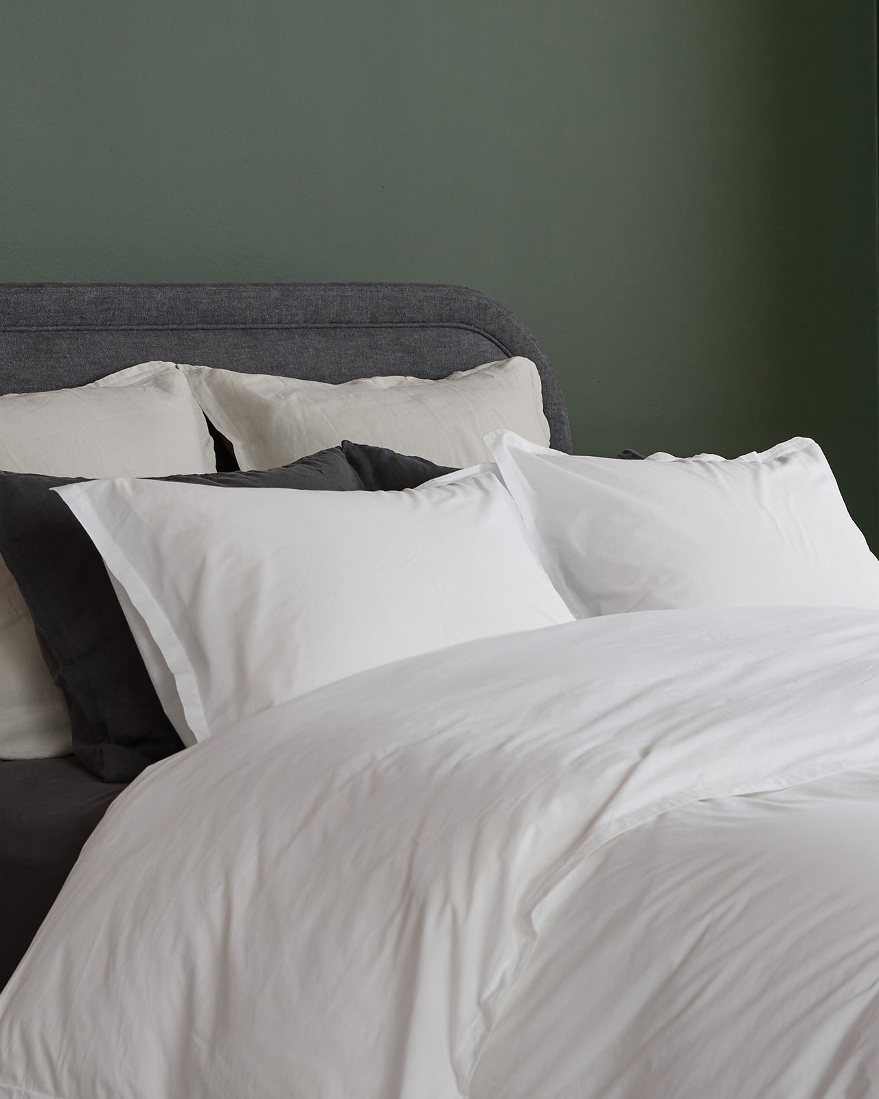 Percale Sham Set (White)