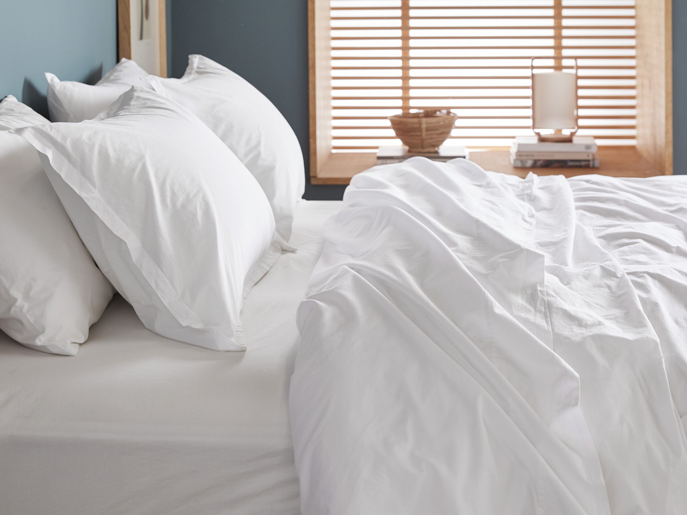 Percale Sham Set (White)