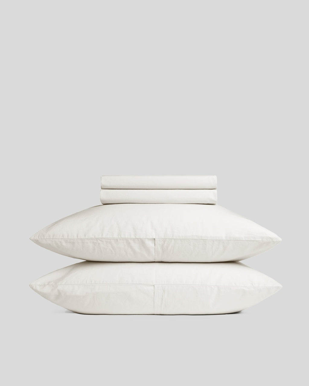 Percale Sheet Set - Cream F/Q