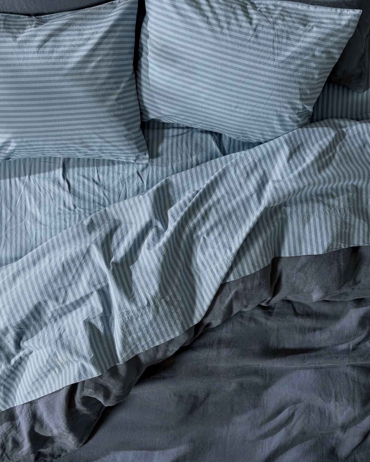 Percale Sheet Set - Dusk Stripe F/Q
