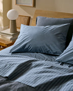 Percale Sheet Set - Dusk Stripe F/Q