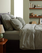 Percale Sheet Set - Moss F/Q