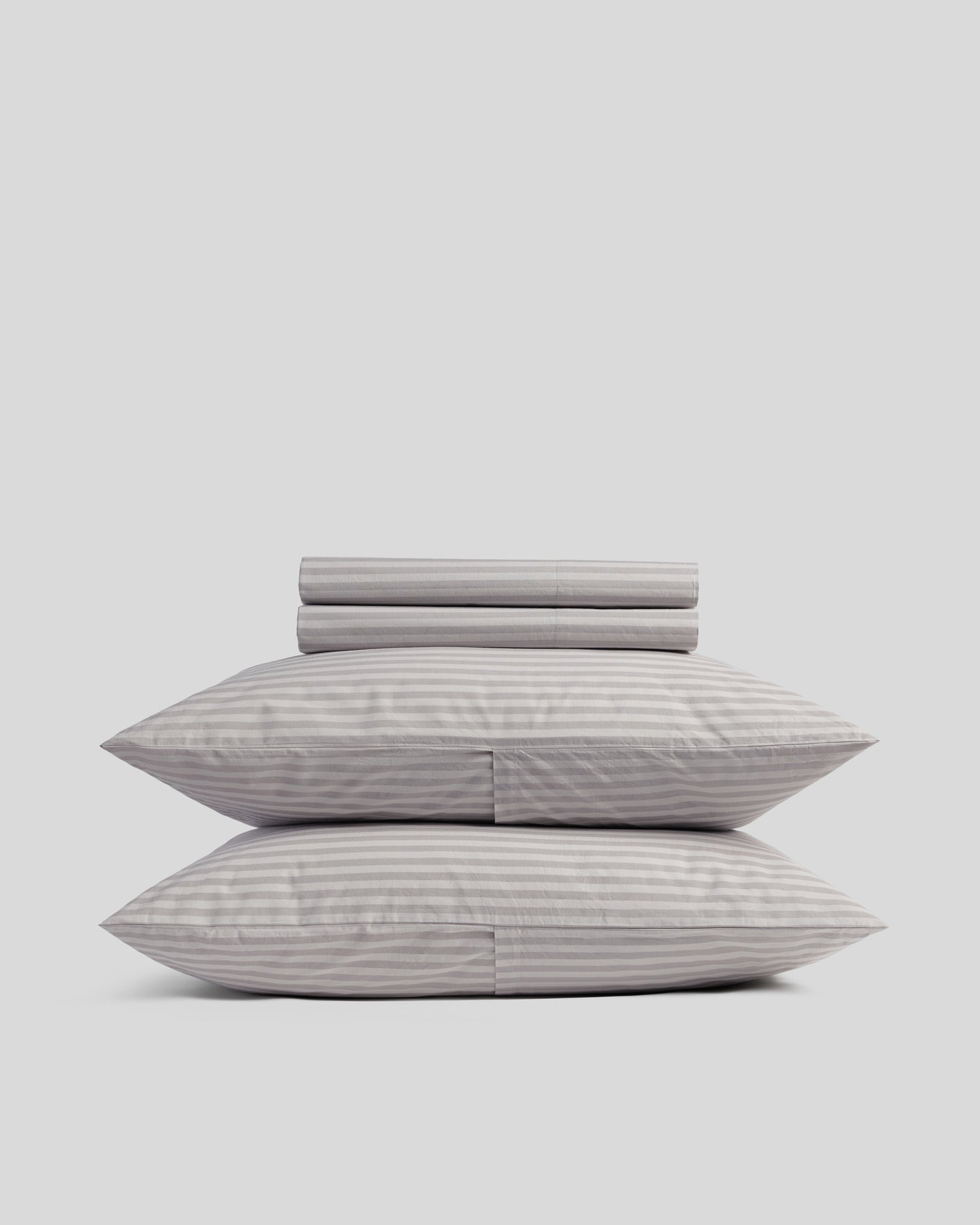 Percale Sheet Set - Pebble Stripe F/Q