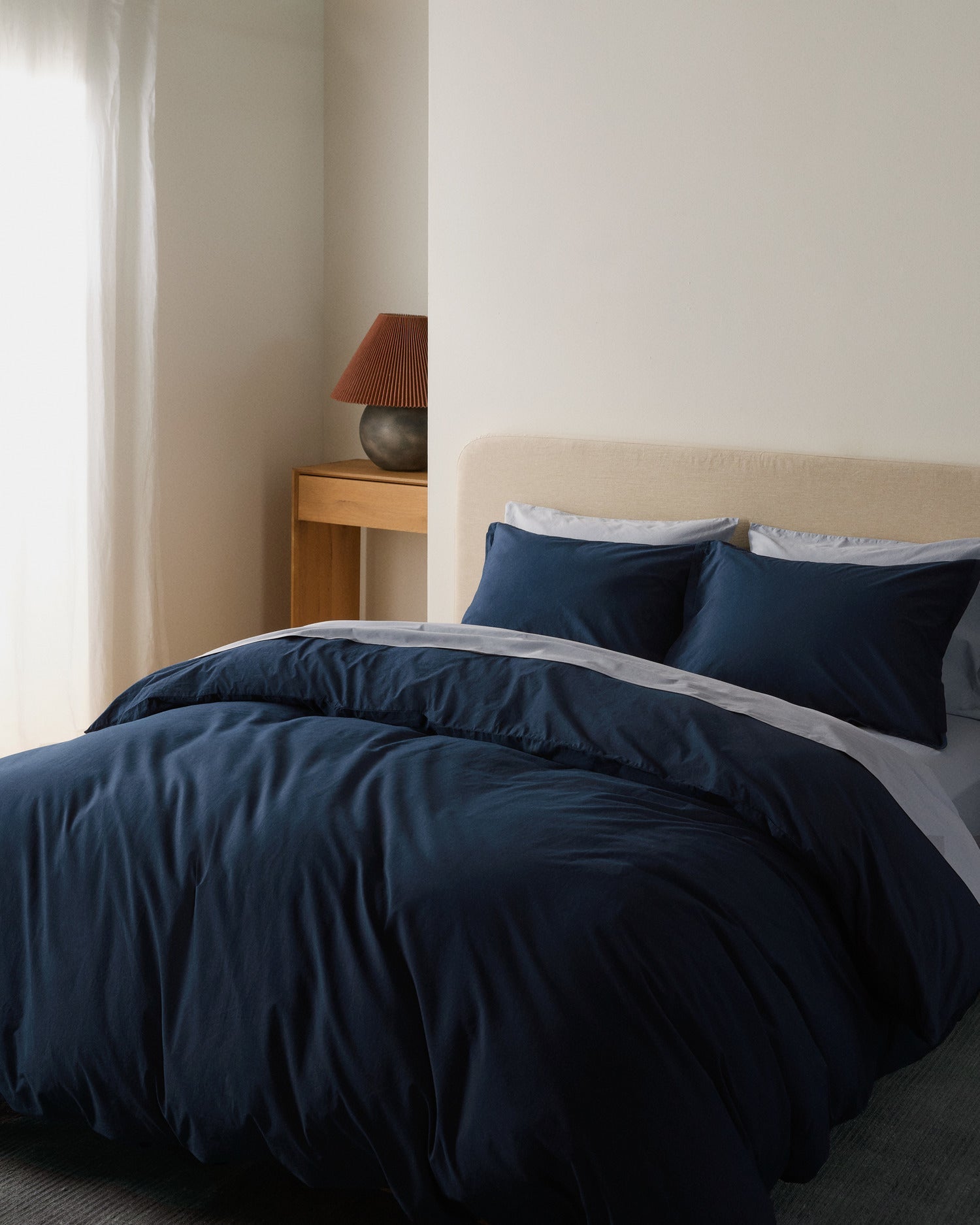Percale Duvet Cover (Ink)
