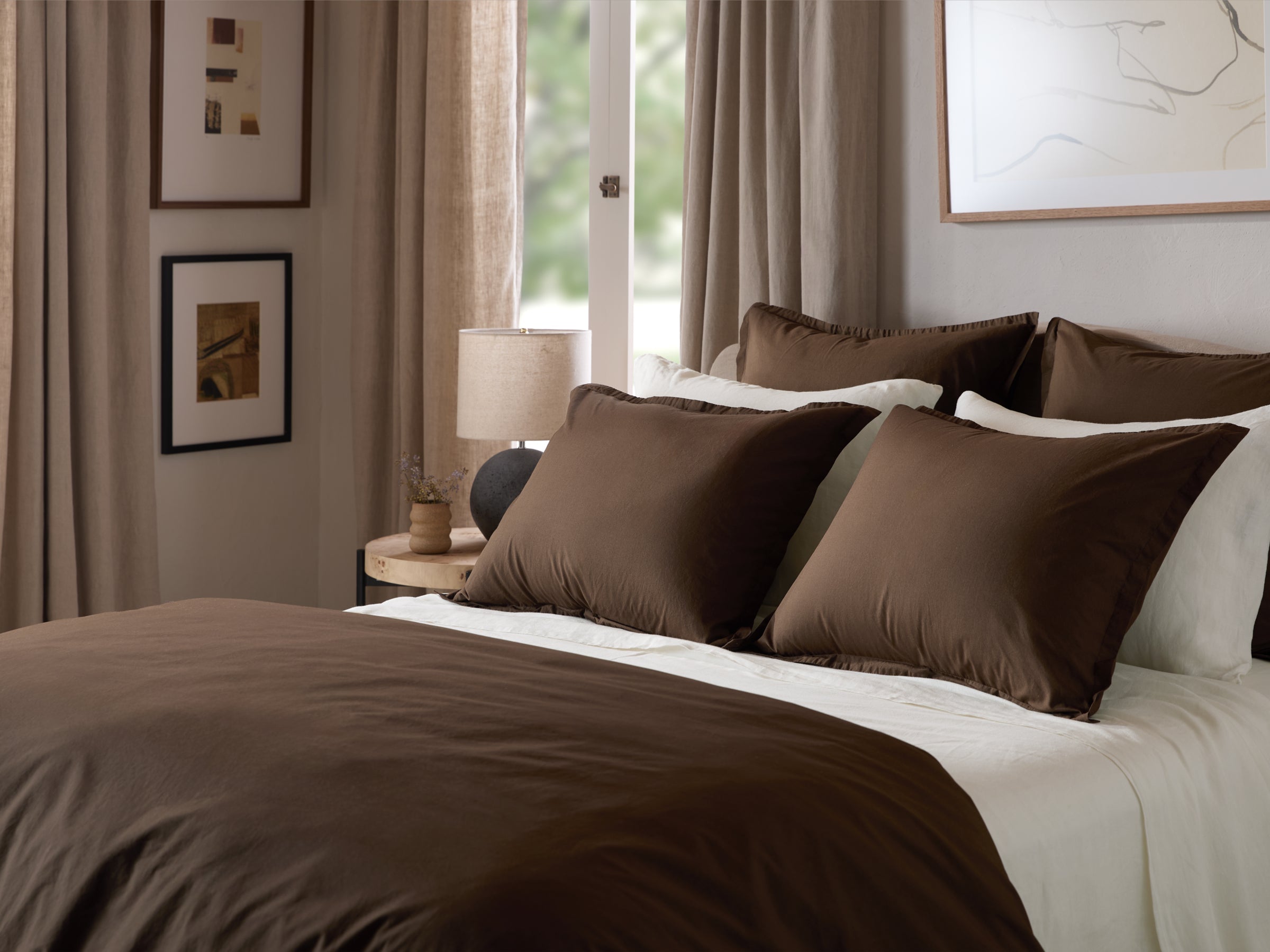 Percale Euro Sham (Java)