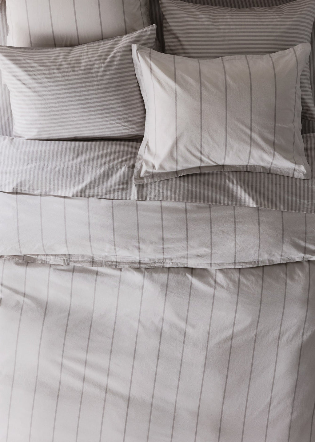 Percale Sheet Set - Pebble Stripe F/Q