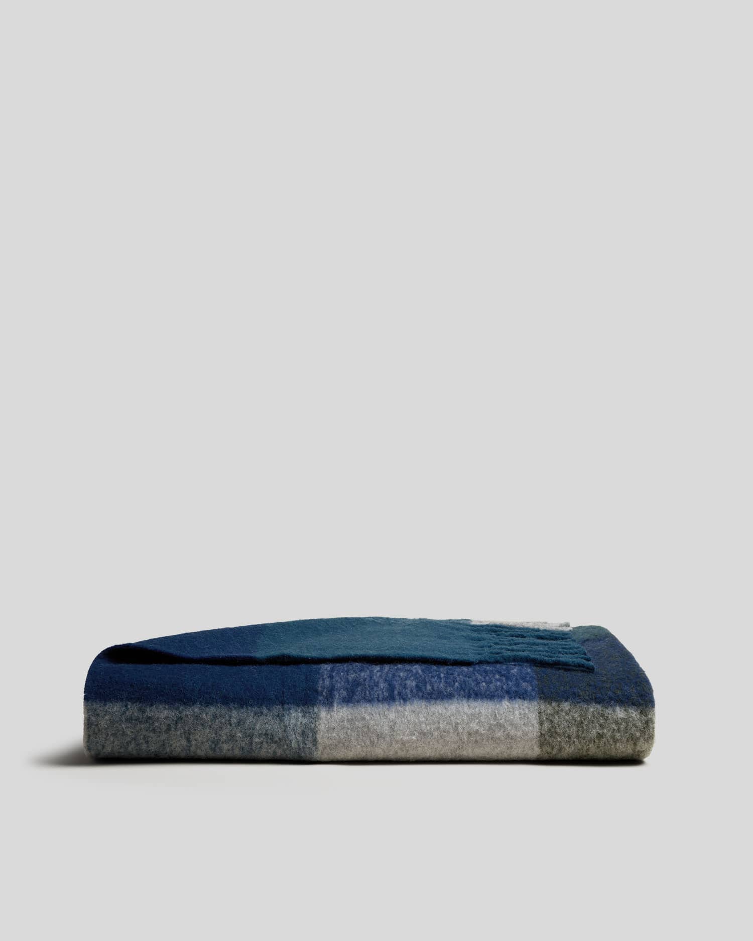 Plaid Wool Alpaca Throw - FINAL SALE (Midnight Plaid)