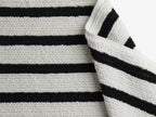 Organic Resort Stripe Tub Mat - FINAL SALE (Plaster with Soft Black)