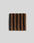 Organic Resort Stripe Towels (Camel with Soft Black)