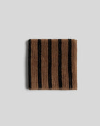 Organic Resort Stripe Towels (Camel with Soft Black)
