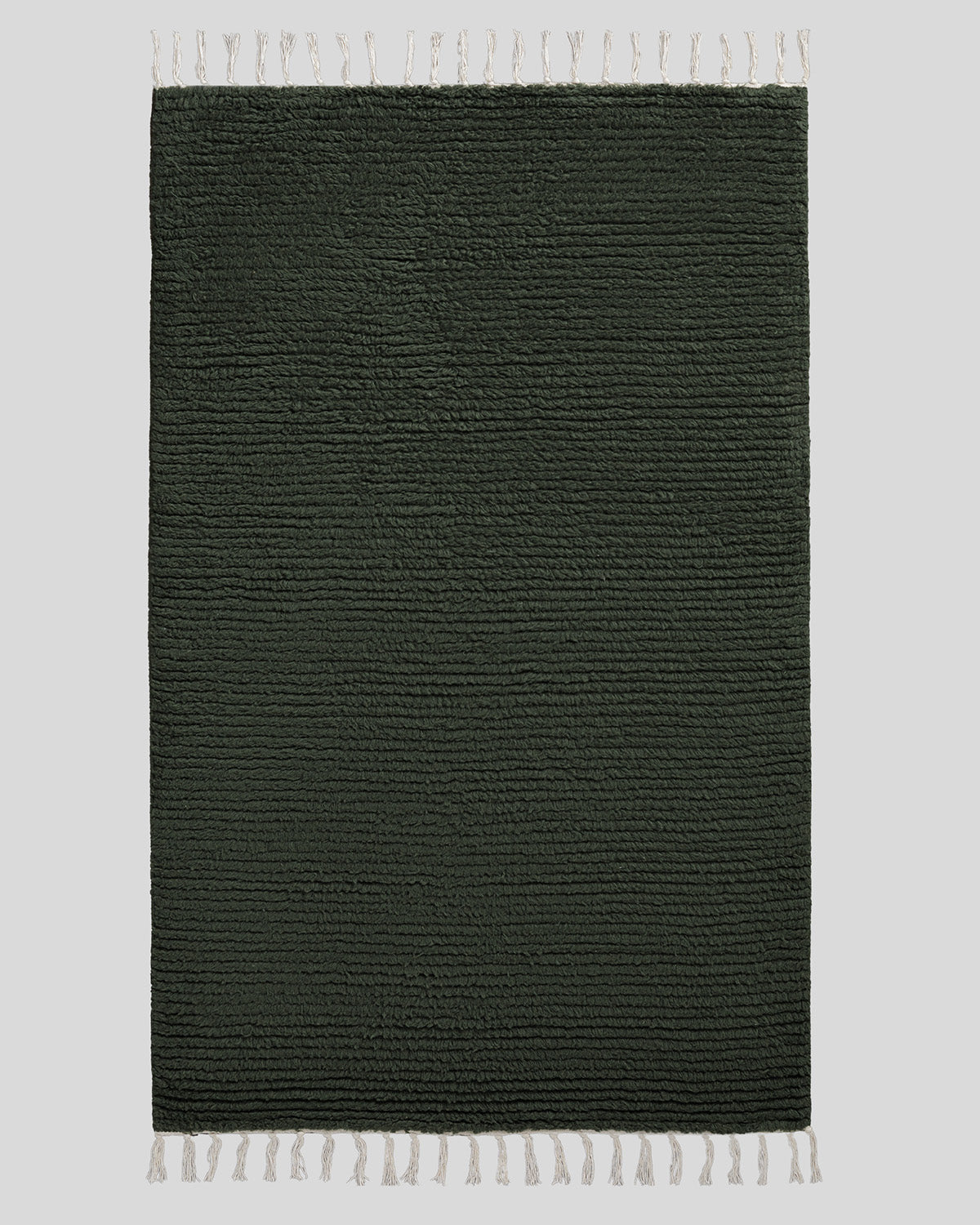 Rib Wool Rug (Evergreen)