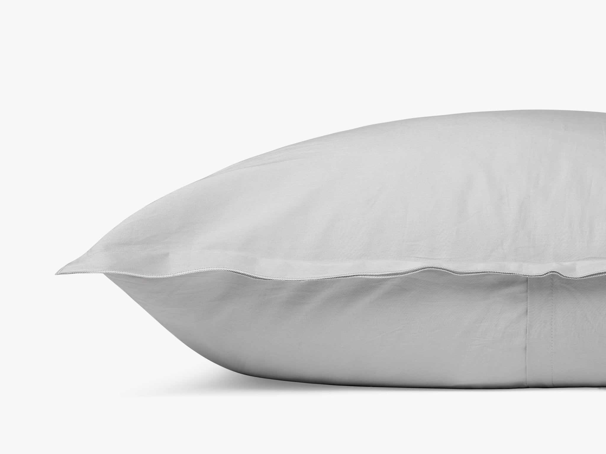 Sateen Euro Sham (Light Grey)