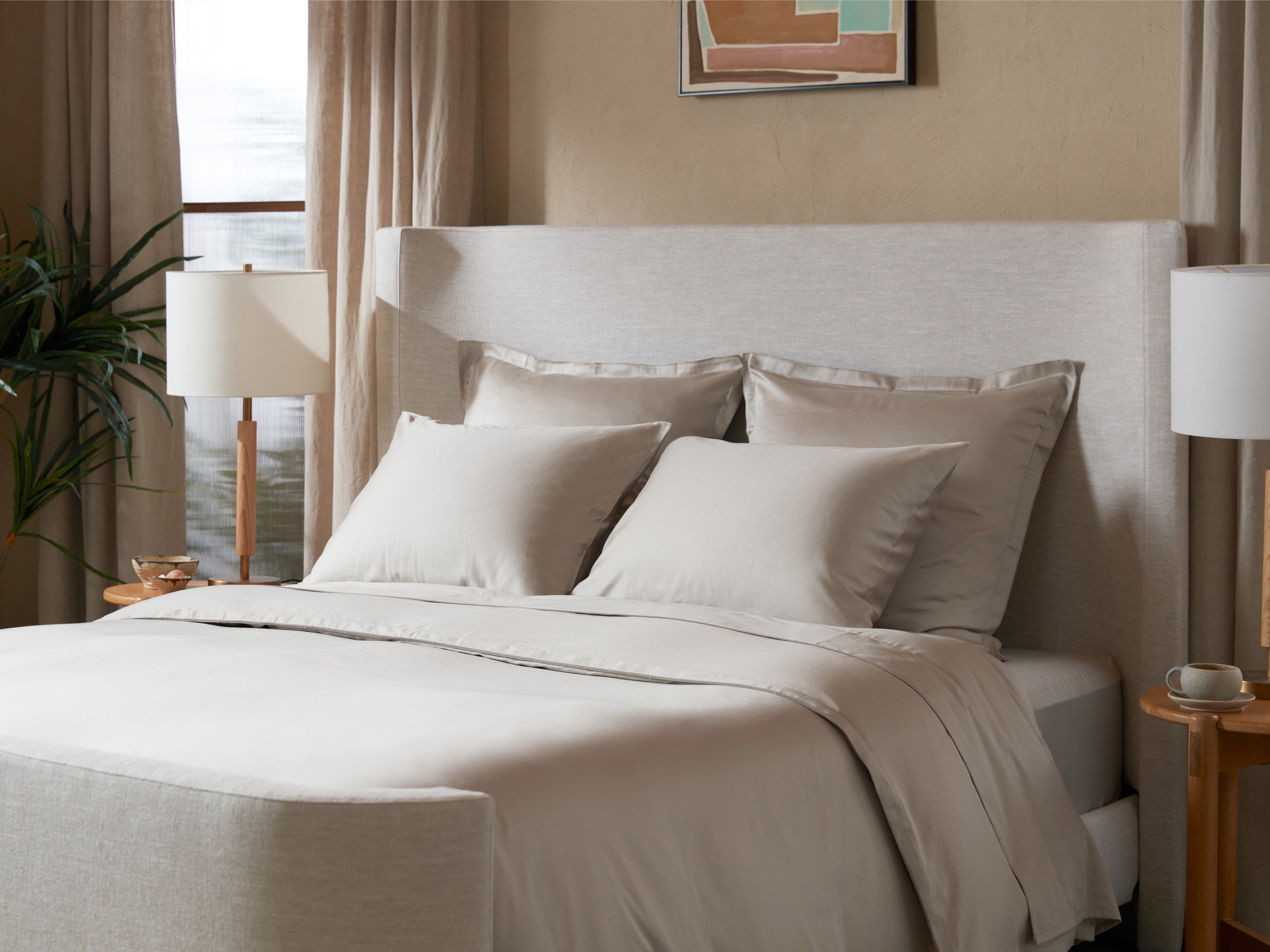 Sateen Duvet Cover (Bone)