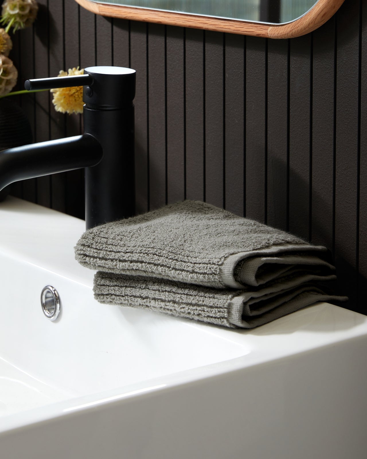 Soft Rib Towels (Moss)