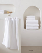 Soft Rib Towels (White)