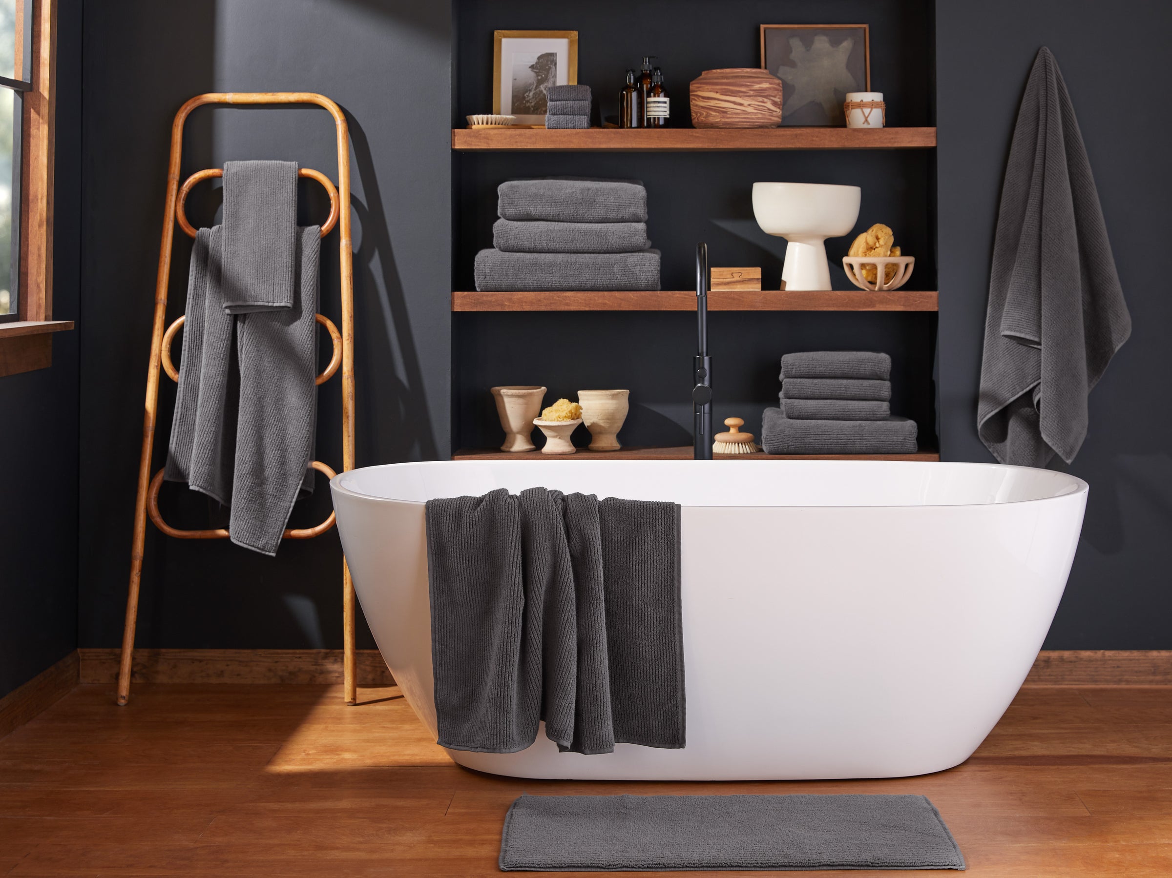 Soft Rib Tub Mat - FINAL SALE (Dark Grey)