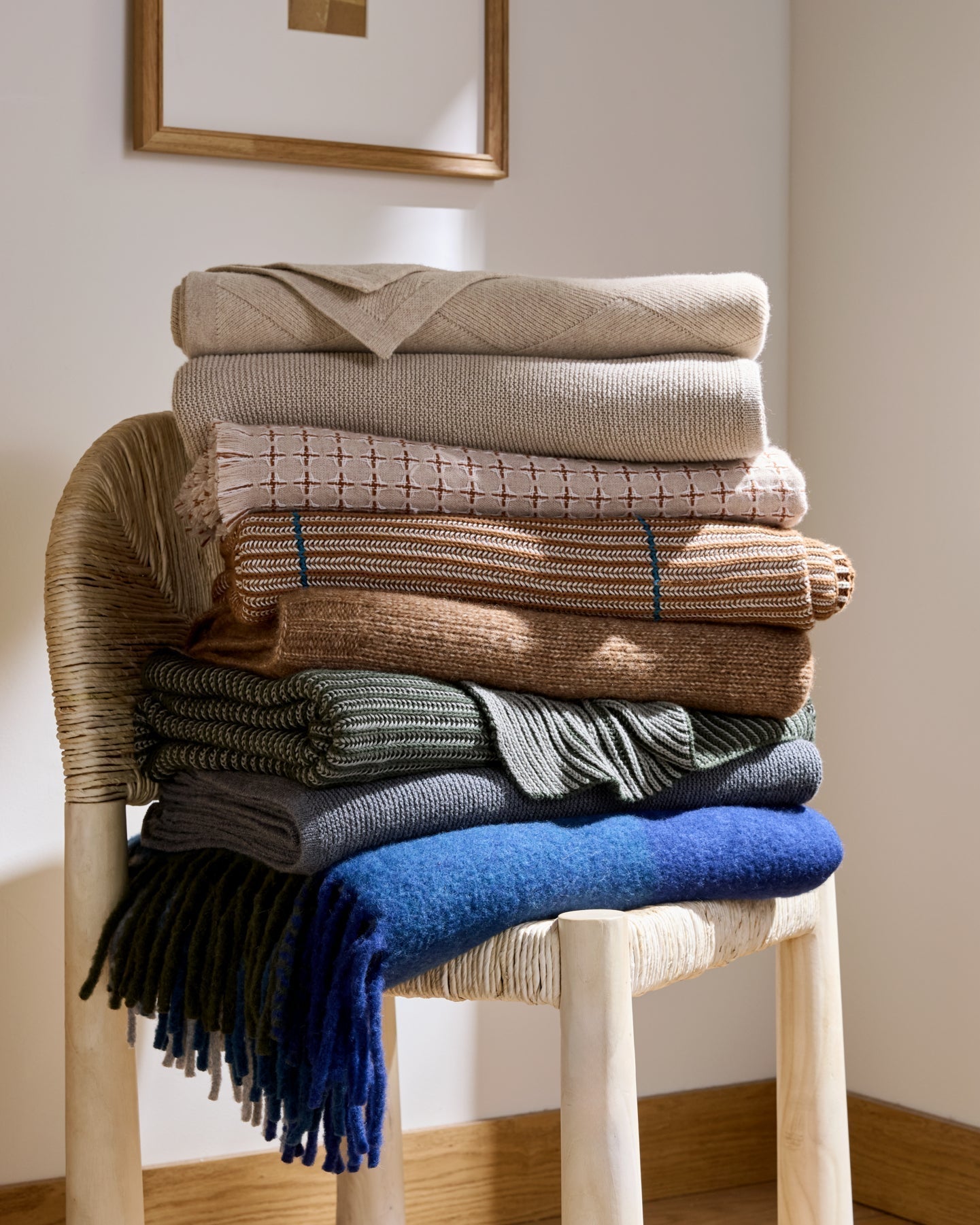 Plaid Wool Alpaca Throw - FINAL SALE (Midnight Plaid)
